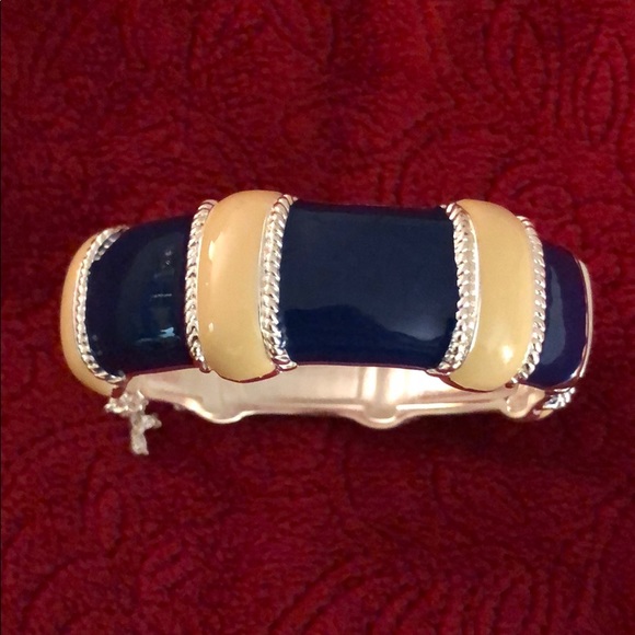 J. Crew Blue & White Enamel Bracelet - Picture 2 of 4